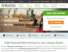 Tablet Screenshot of a2hosting.com